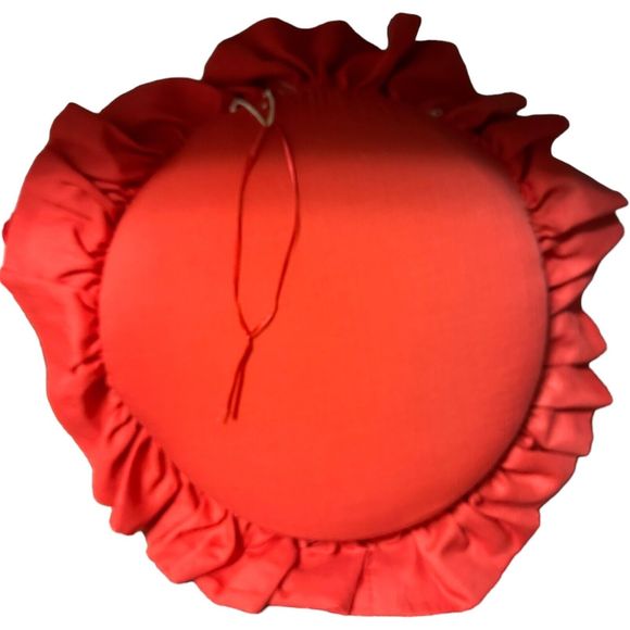 Hand Painted By Lilly Santa Face Holiday Pillow Christmas Decor Vintage 13” HTF - Picture 2 of 16